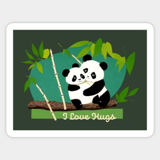 I Love Hugs Sticker